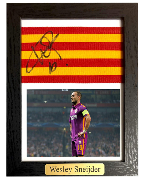 Wesley Sneijder - Gesigneerde Galatasaray aanvoerdersband