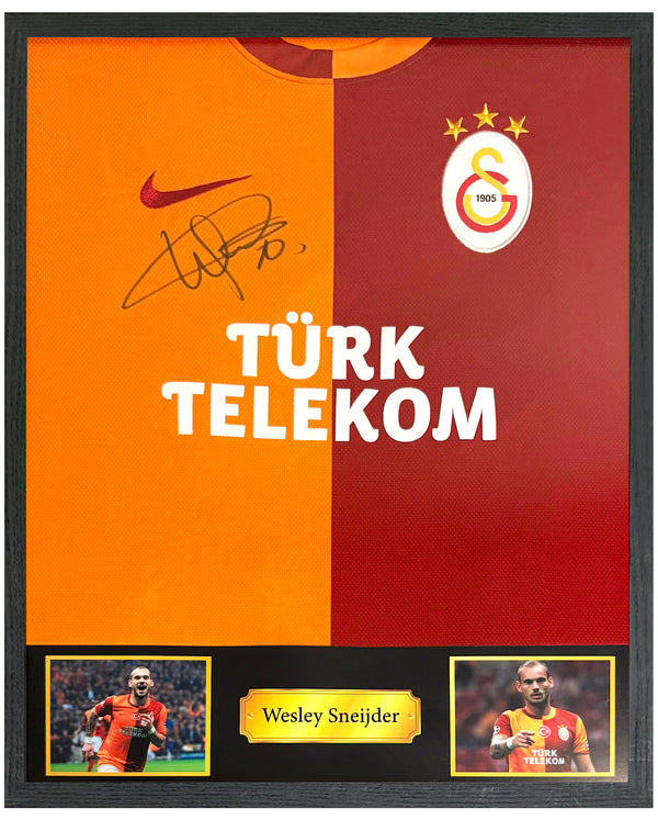 Wesley Sneijder - Gesigneerd Galatasaray thuisshirt 13/14