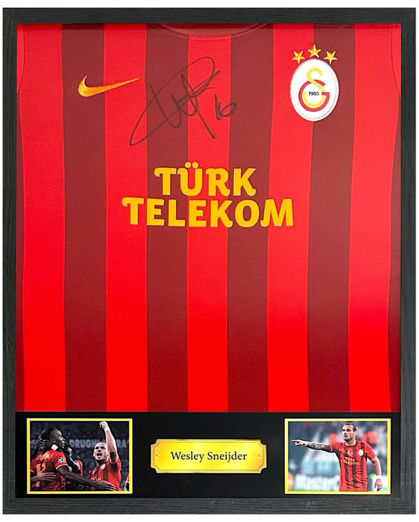 Wesley Sneijder - Gesigneerd Galatasaray thuisshirt 13/14