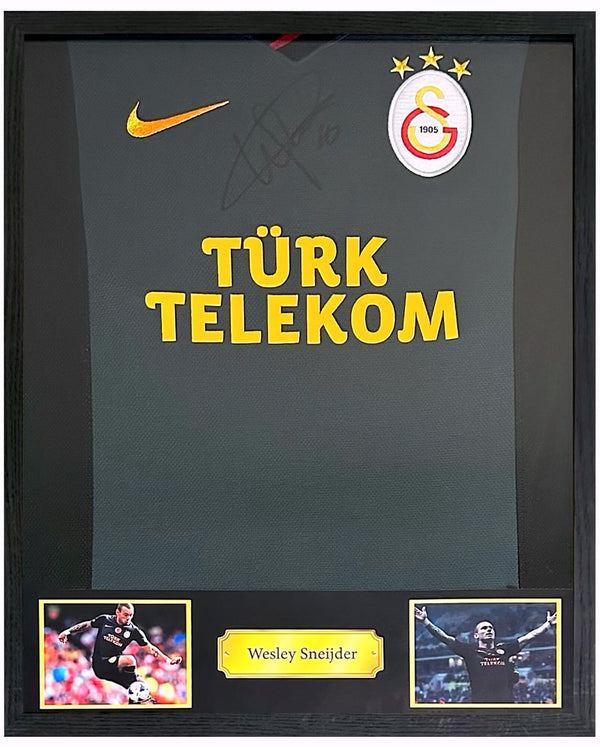Wesley Sneijder - Gesigneerd Galatasaray uitshirt 13/14
