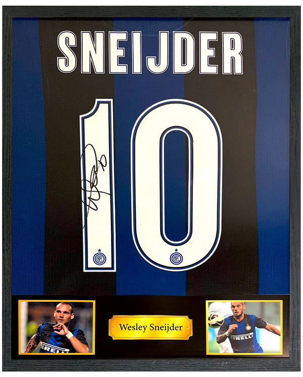 Wesley Sneijder - Gesigneerd Internazionale thuisshirt 12/13
