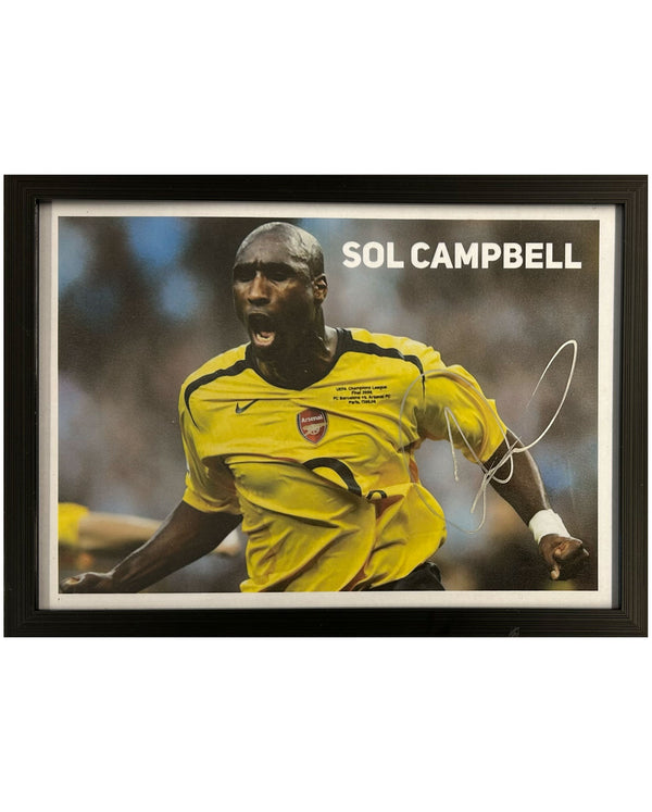 Sol Campbell - Signed photo - 30x21