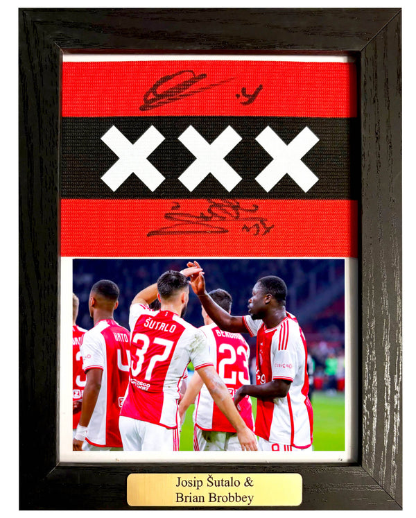 Brian Brobbey & Josip Šutalo - Gesigneerde Ajax aanvoerdersband