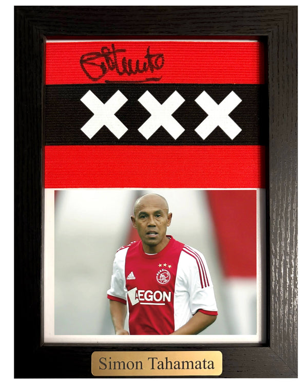 Simon Tahamata - Gesigneerde Ajax aanvoerdersband