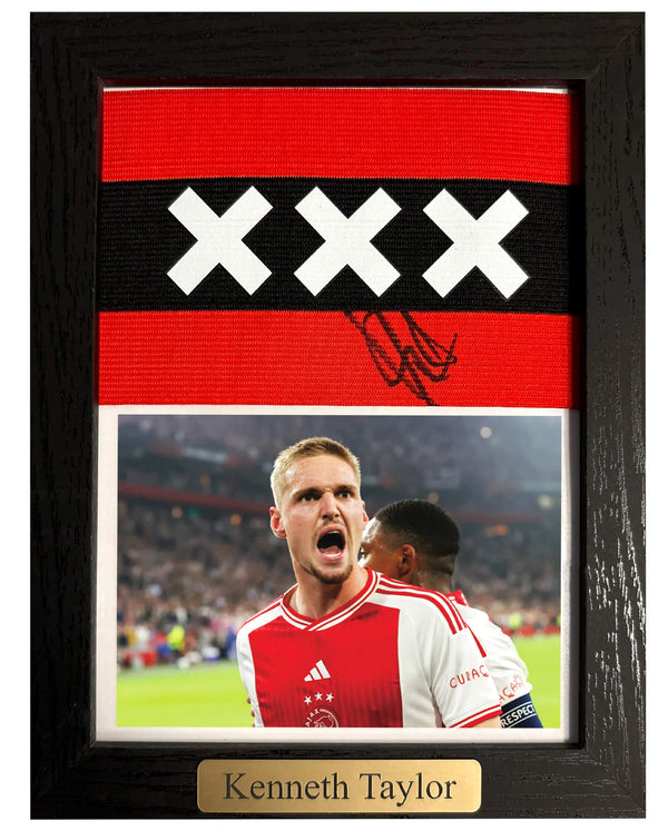 Kenneth Taylor - Gesigneerde Ajax aanvoerdersband