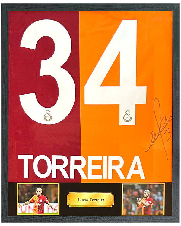 Lucas Torreira - Gesigneerd Galatasaray thuisshirt 23/24