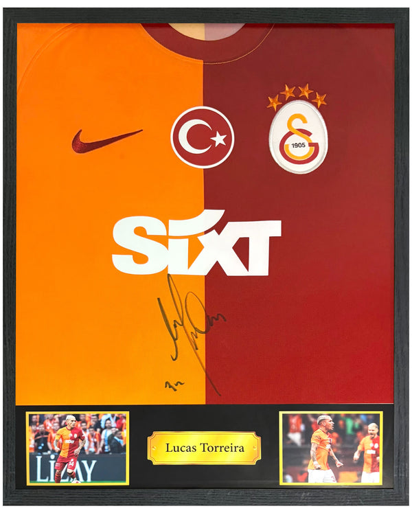 Lucas Torreira - Gesigneerd Galatasaray thuisshirt 23/24