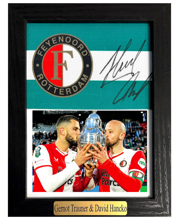 Dávid Hancko & Gernot Trauner - Gesigneerde Feyenoord aanvoerdersband