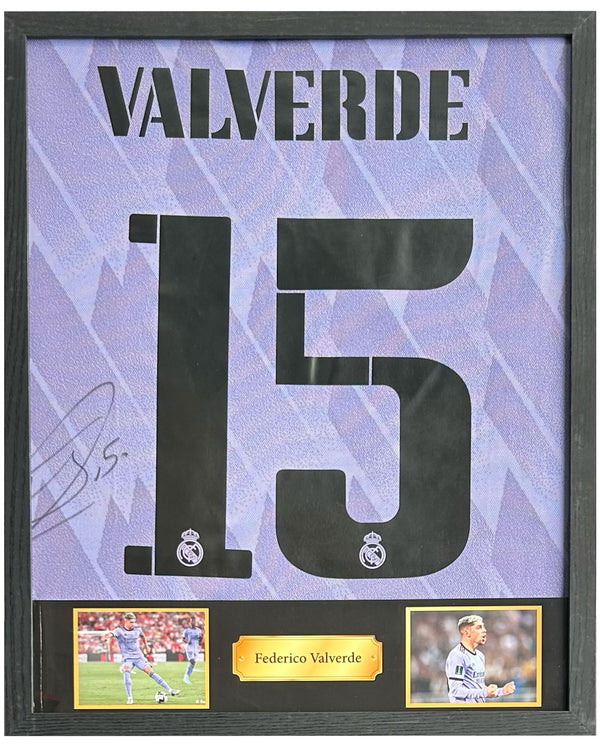 Federico Valverde - Real Madrid gesigneerd uitshirt 21/22