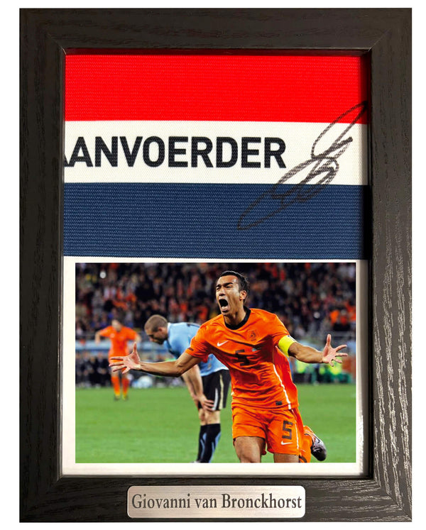 Giovanni van Bronckhorst - Gesigneerde Nederland aanvoerdersband