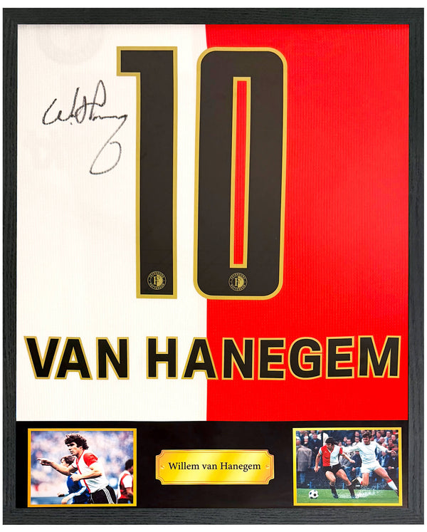 Willem van Hanegem - Gesigneerd Feyenoord thuisshirt 25/26