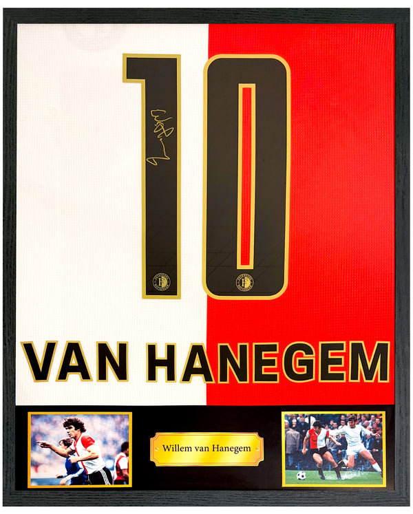 Willem van Hanegem - Gesigneerd Feyenoord thuisshirt 25/26