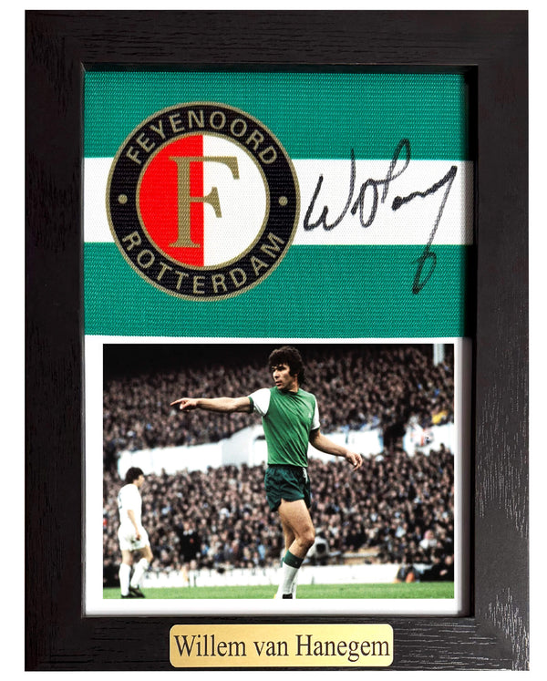 Willem van Hanegem - Gesigneerde Feyenoord aanvoerdersband