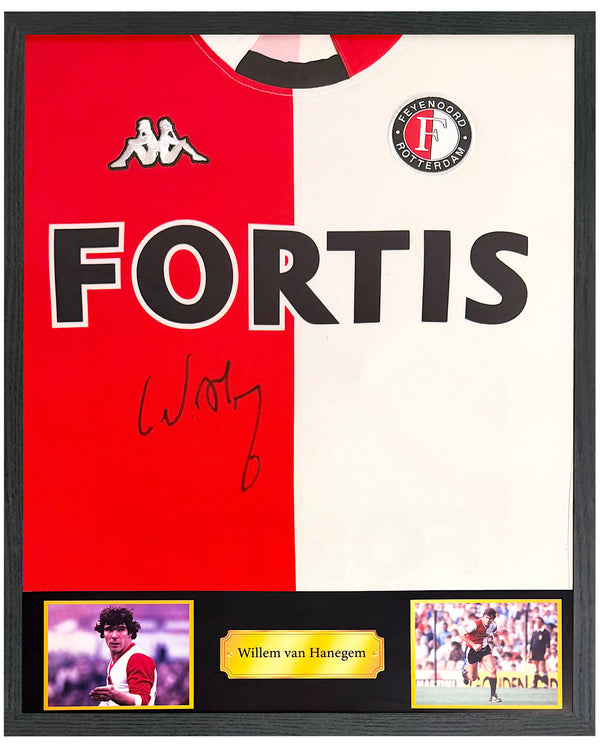 Willem van Hanegem - Gesigneerd Feyenoord thuisshirt 05/06