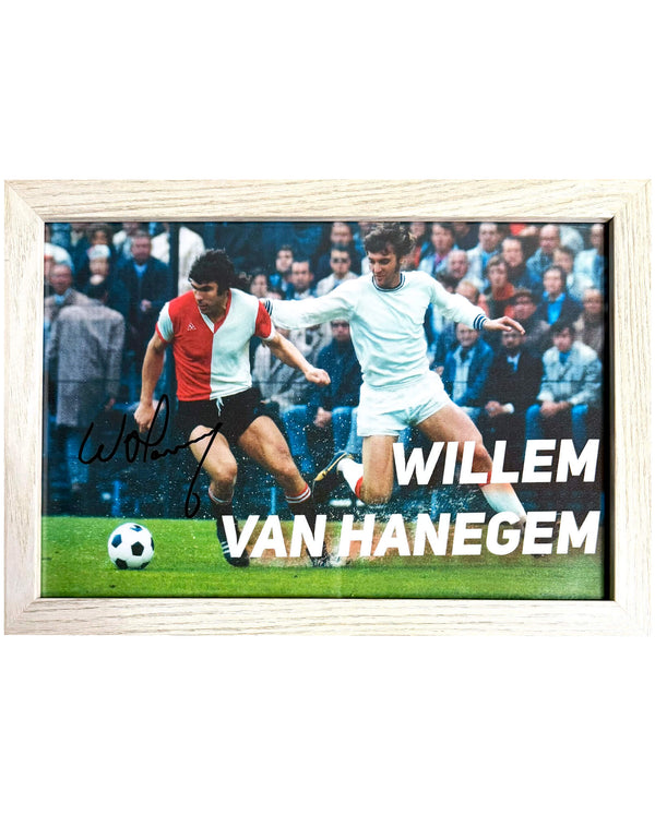 Willem van Hanegem - Gesigneerde Feyenoord foto - 30x21