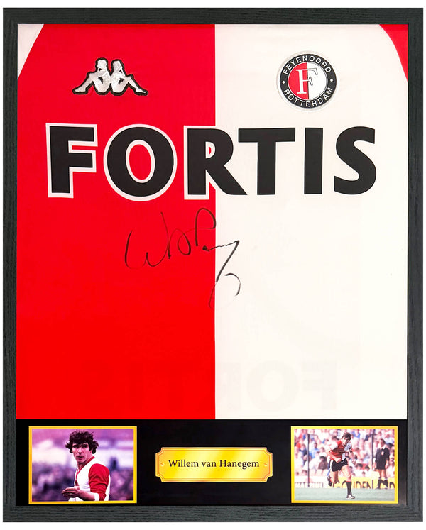 Willem van Hanegem - Gesigneerd Feyenoord thuisshirt 06/07