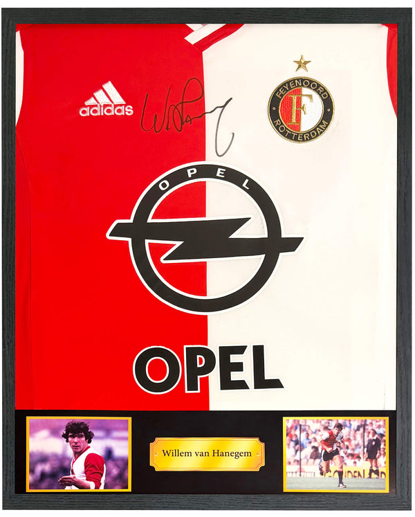 Willem van Hanegem - Gesigneerd Feyenoord thuisshirt 14/15