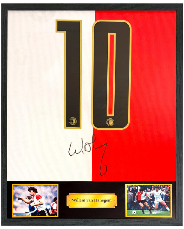 Willem van Hanegem - Gesigneerd Feyenoord thuisshirt 25/26