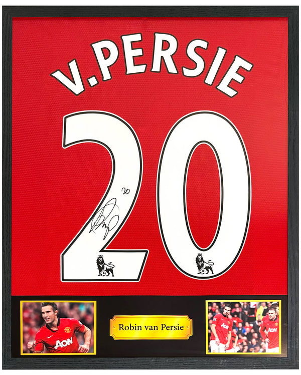 Robin van Persie - Gesigneerd Manchester United thuisshirt 13/14