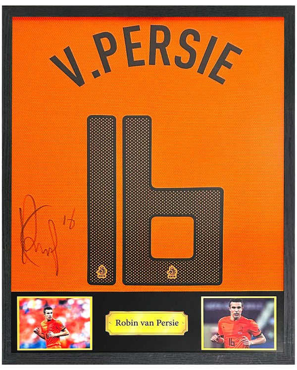 Robin van Persie - Gesigneerd Nederland thuisshirt 12/13