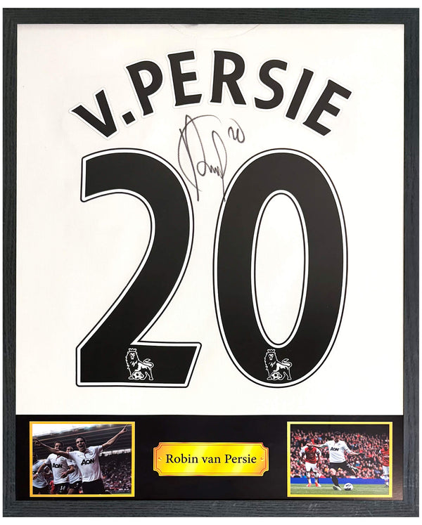 Robin van Persie - Gesigneerd Manchester United derde shirt 13/14