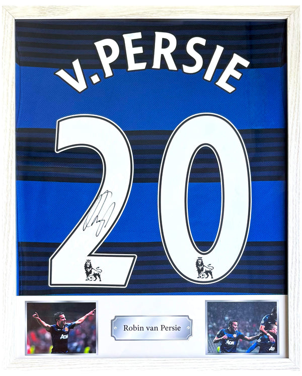 Robin van Persie - Gesigneerd Manchester United uitshirt 12/13