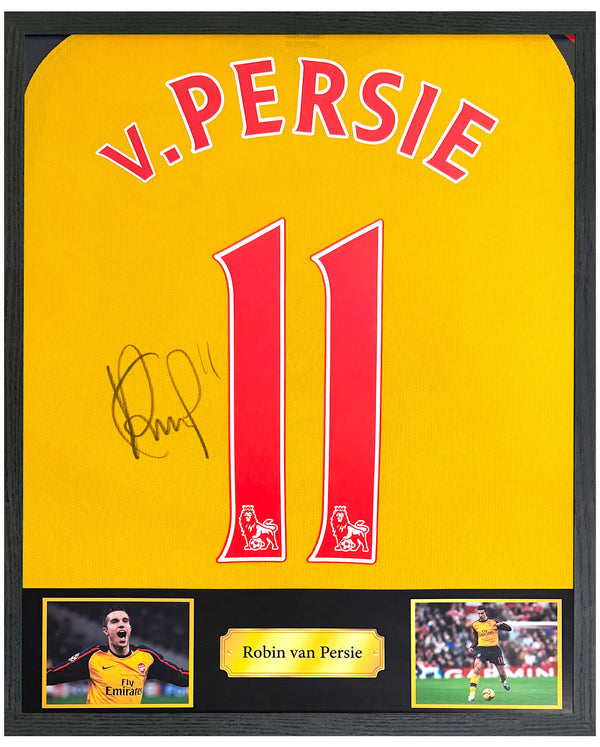 Robin van Persie - Gesigneerd Arsenal uitshirt 08/09