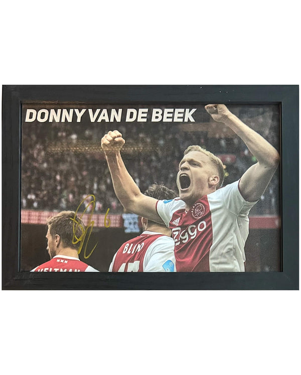 Donny van de Beek - Gesigneerde Ajax foto - 30x21