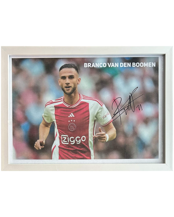 Branco van den Boomen - Gesigneerde Ajax foto - 30x21