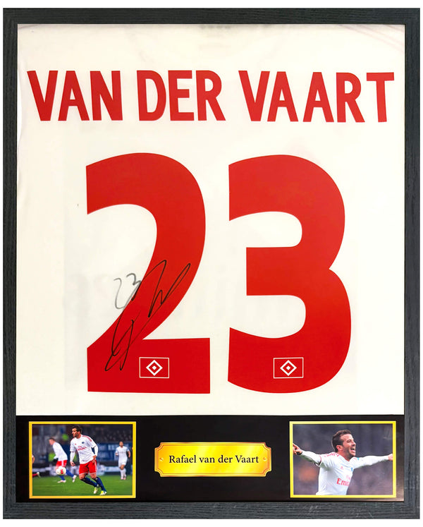 Rafael van der Vaart - Gesigneerd Hamburger SV thuisshirt 12/13