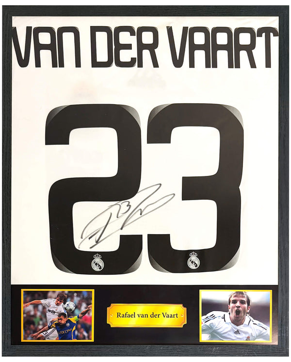 Rafael van der Vaart - Gesigneerd Real Madrid thuisshirt 08/09