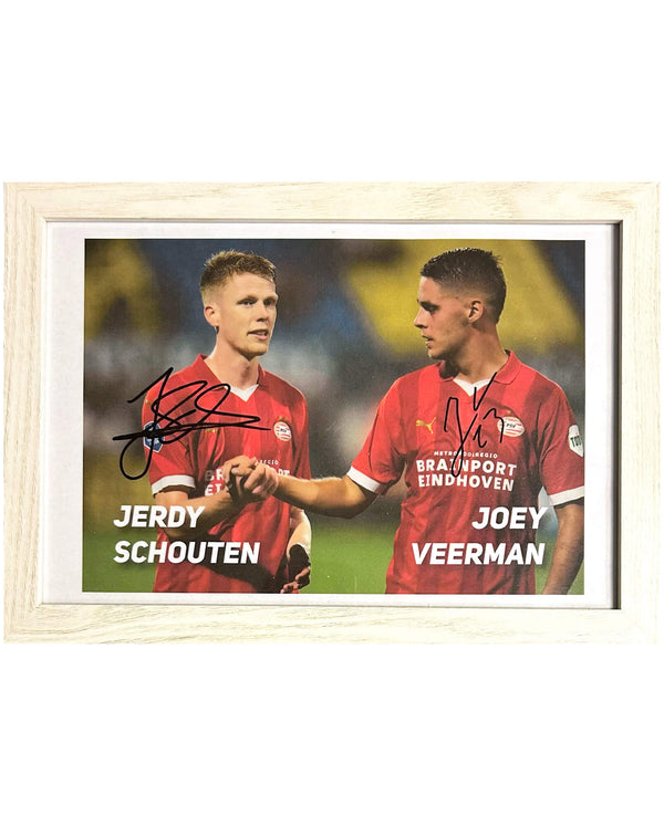 Joey Veerman & Jerdy Schouten - Gesigneerde PSV foto - 30x21