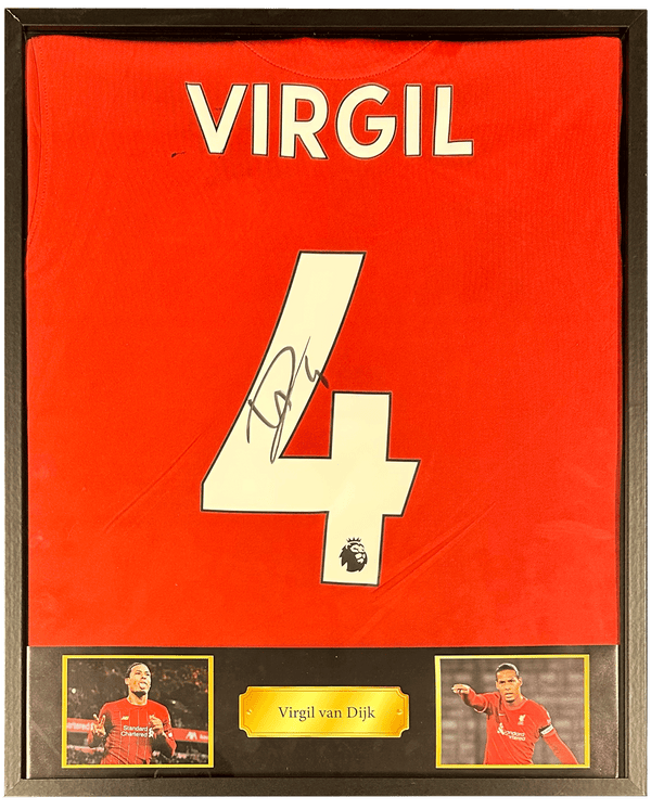 Virgil van Dijk - Signiertes Liverpool-Heimtrikot 20/21