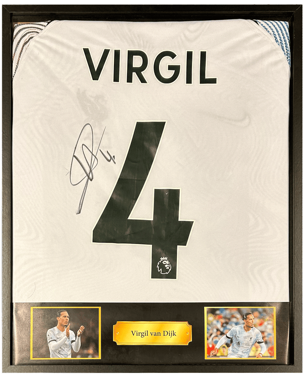 Virgil van Dijk - Gesigneerd Liverpool uitshirt 22/23