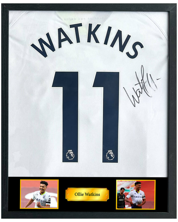 Ollie Watkins - Gesigneerd Aston Villa uitshirt 21/22