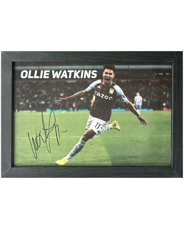 Ollie Watkins - Gesigneerde Aston Villa foto - 30x21