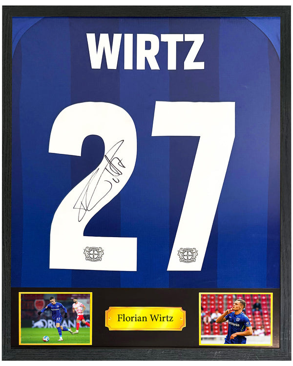 Florian Wirtz - Gesigneerd Bayer 04 Leverkusen uitshirt 21/22