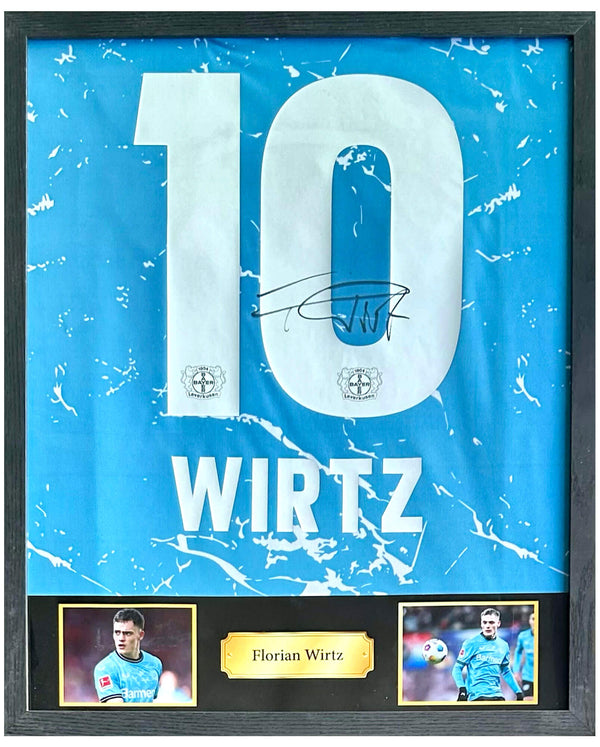 Florian Wirtz - Gesigneerd Bayer 04 Leverkusen derde shirt 23/24