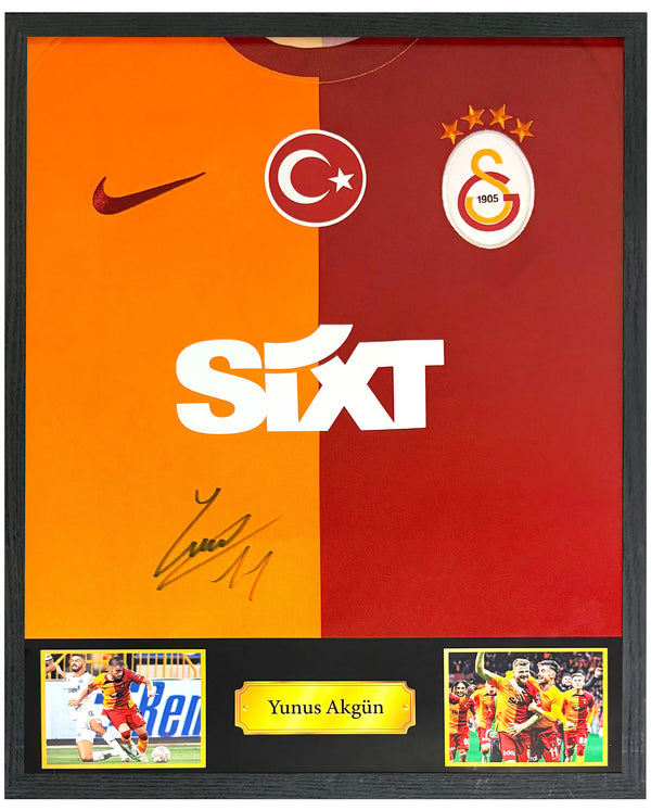 Yunus Akgün - Gesigneerd Galatasaray thuisshirt 23/24