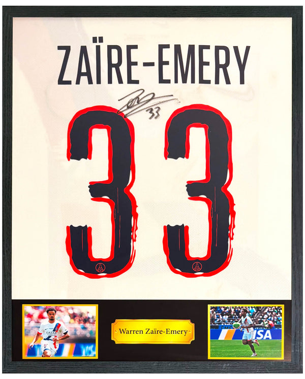 Warren Zaïre-Emery - Gesigneerd Paris Saint-Germain uitshirt 24/25