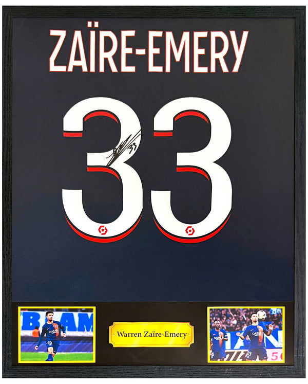 Warren Zaïre-Emery - Gesigneerd Paris Saint-Germain thuisshirt 23/24