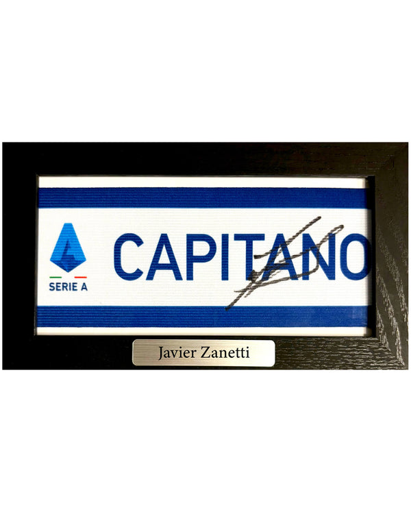 Javier Zanetti - Gesigneerde Serie A aanvoerdersband
